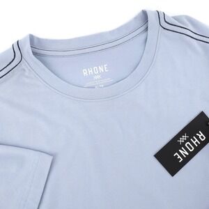 NEW Rhone Origin Tee Ultrasoft Stretch Crewneck Arctic Blue Mens XL Short Sleeve